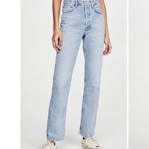 Agolde Lana Mid Rise Vintage Straight Jeans